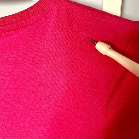 Diesel pink with white lace graphic T-shirt - Picture 5 of 6